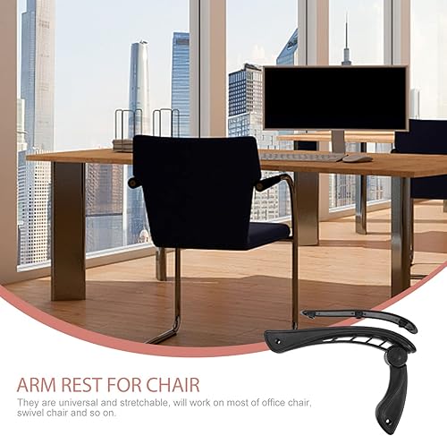Miniatura 9 de NUOBESTY Ar - Fundas de brazo para silla de oficina, 2 piezas, reposabrazos para el hogar, reemplazos de reposabrazos profesionales, piezas de silla