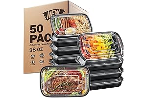 kitch’nmore Meal Prep Containers 50 Pack