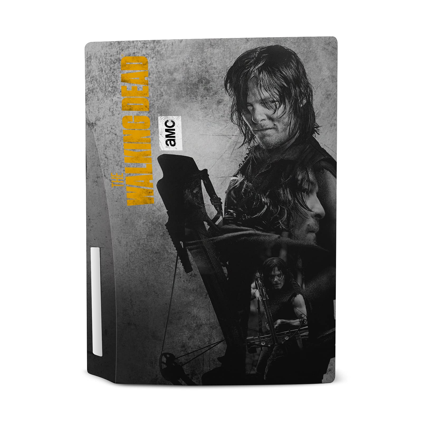 Head Case Designs sous Licence Officielle AMC The Walking Dead Daryl Double Exposure Daryl Dixon Graphiques Vinyle Plaque Frontale Autocollant De Jeu Peau Compatible avec PS5 Disc Console & DualSense