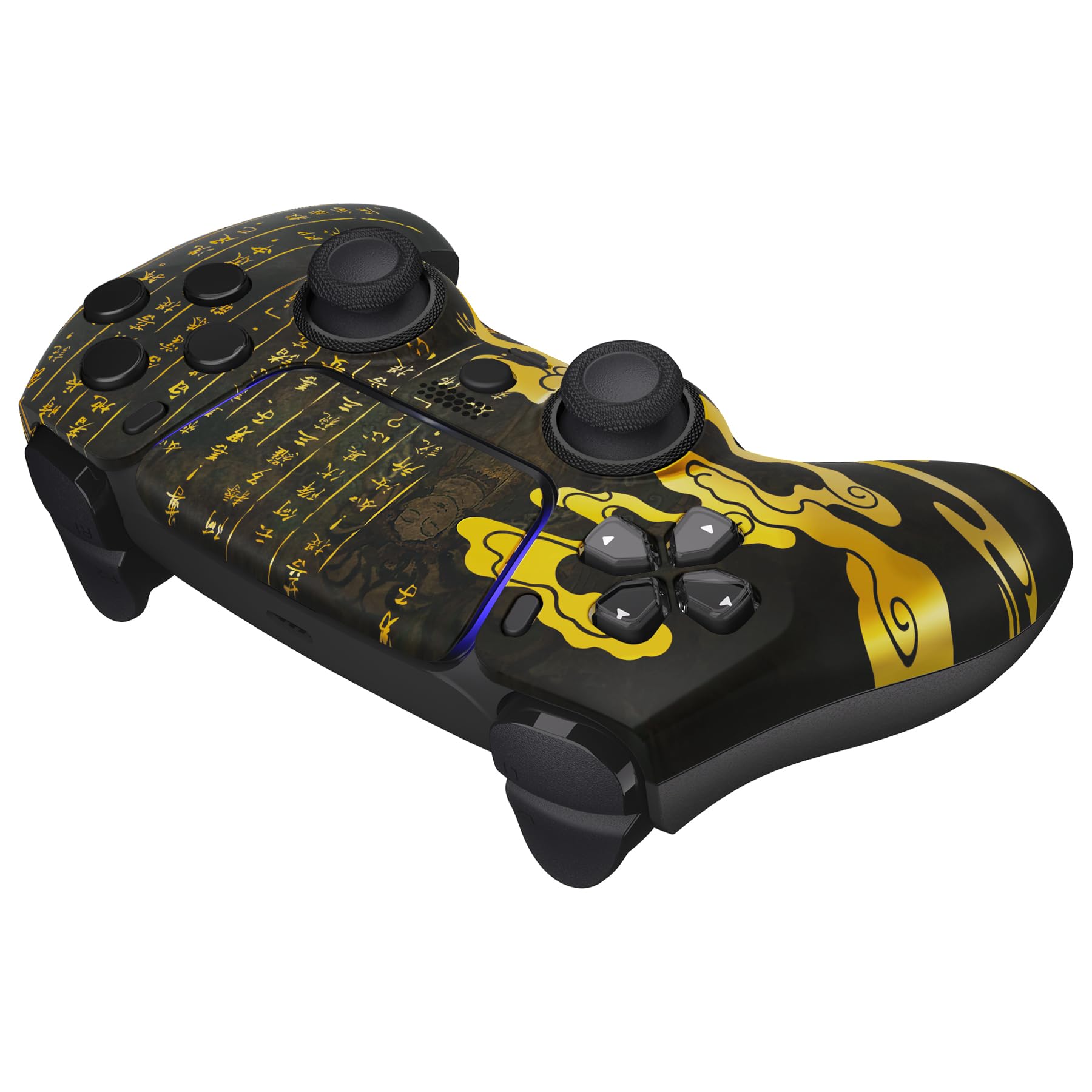 eXtremeRate Luna Cover per ps5 Controller Joystick,Shell Frontale Touchpad Ricambio,Scocca Ridisegnata&Anelli per ps5 Joypad BDM 010/020/030/040/050-Mito Orientale