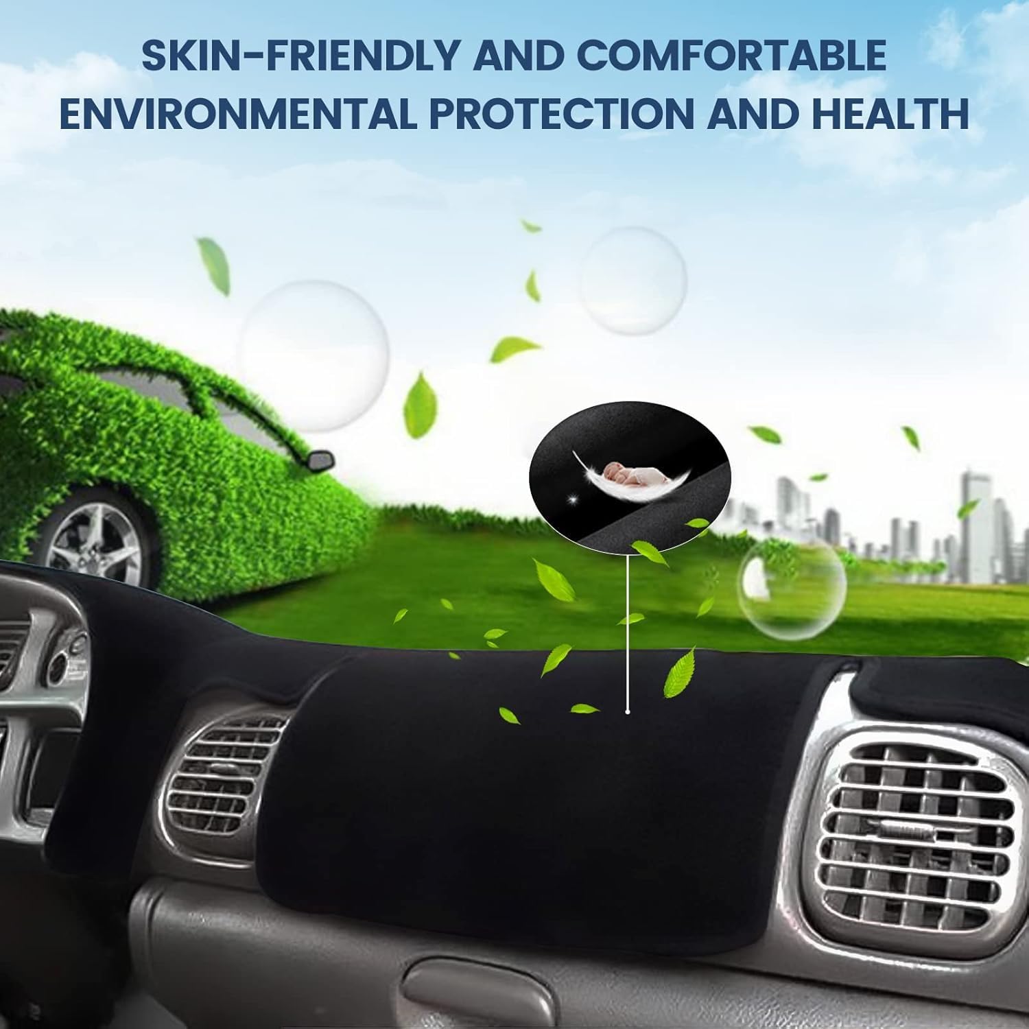 Dashboard Cover Mat Custom Fit for Kia K4 2025-2026 Dash Cover Nonslip Dash Mat Protector Sunshade No Glare Black