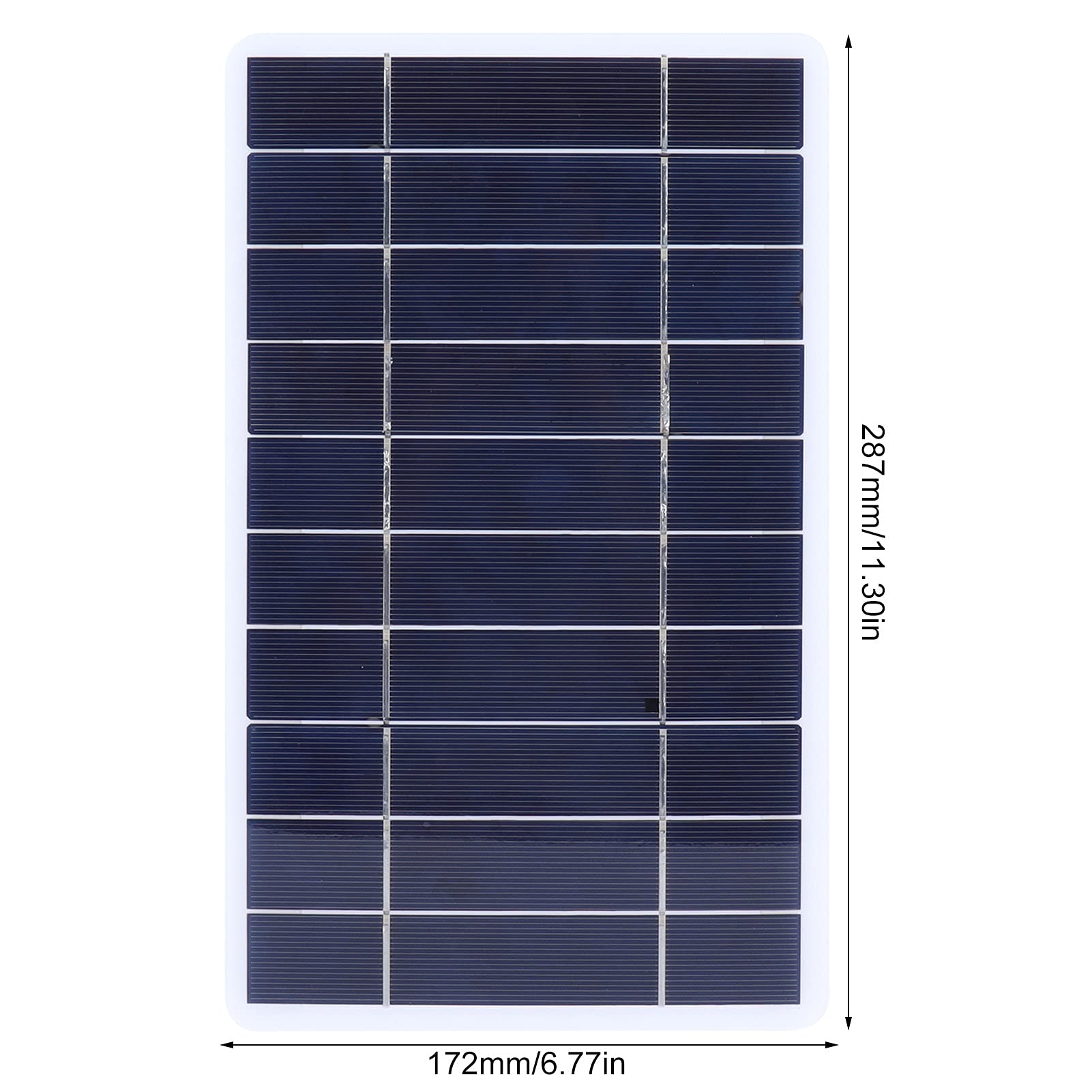 8 W 5 V Polykristallines Solarpanel, Tragbares Solarpanel, Hocheffizientes PV-Modul, Solar-Ladegerät Für Den Außenbereich, Mobile Stromversorgung