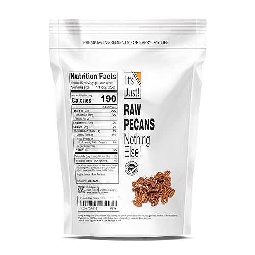 Miniatura 2 de It's Just - Mitades de nueces crudas, sin sal, Jumbo XL, listas para comer o asar, nueces premium elegantes, producto de Estados Unidos (15 onzas