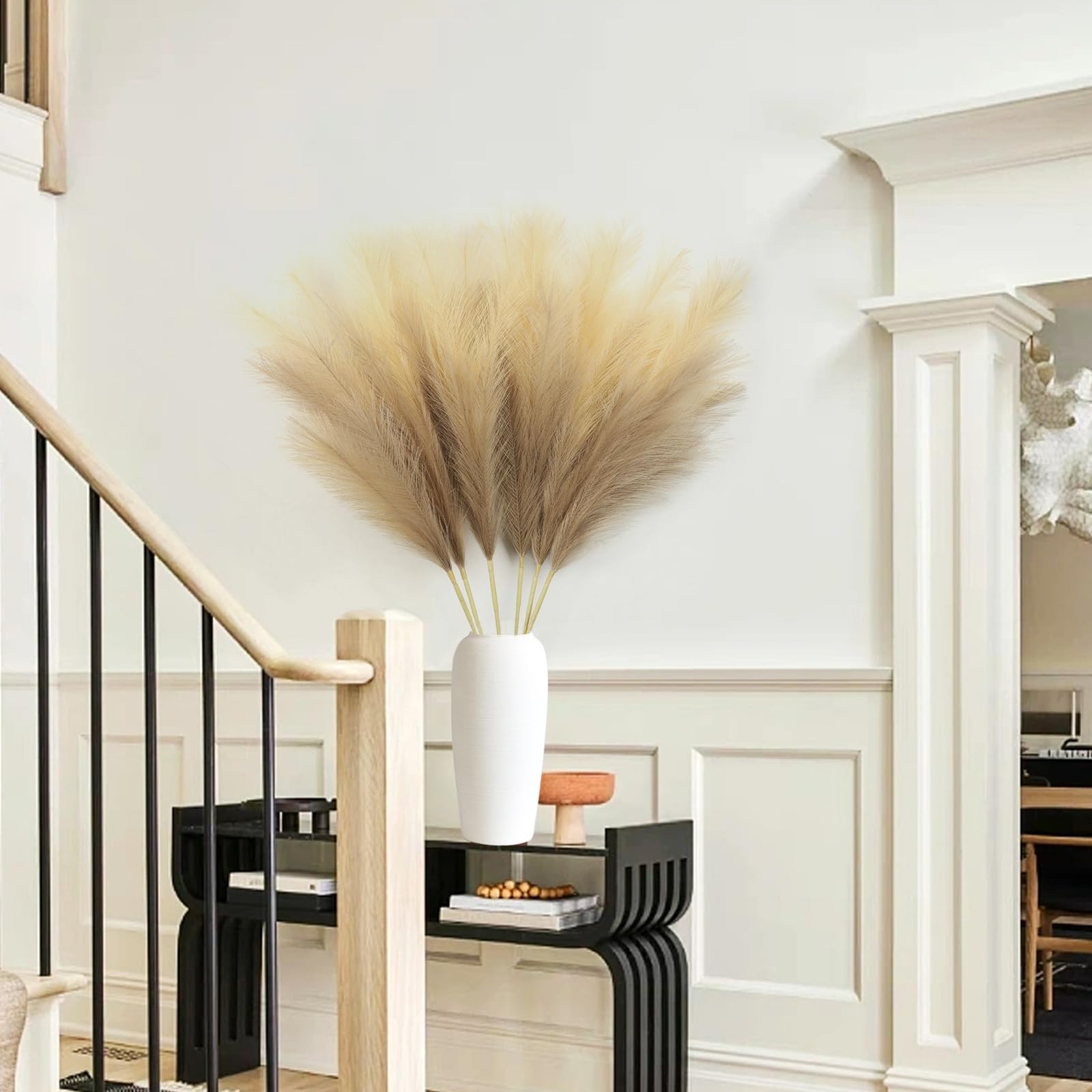 Decorazione Pampas Artificiale - 6 Pezzi 104cm, Stile Boho Per Casa - Foto 11