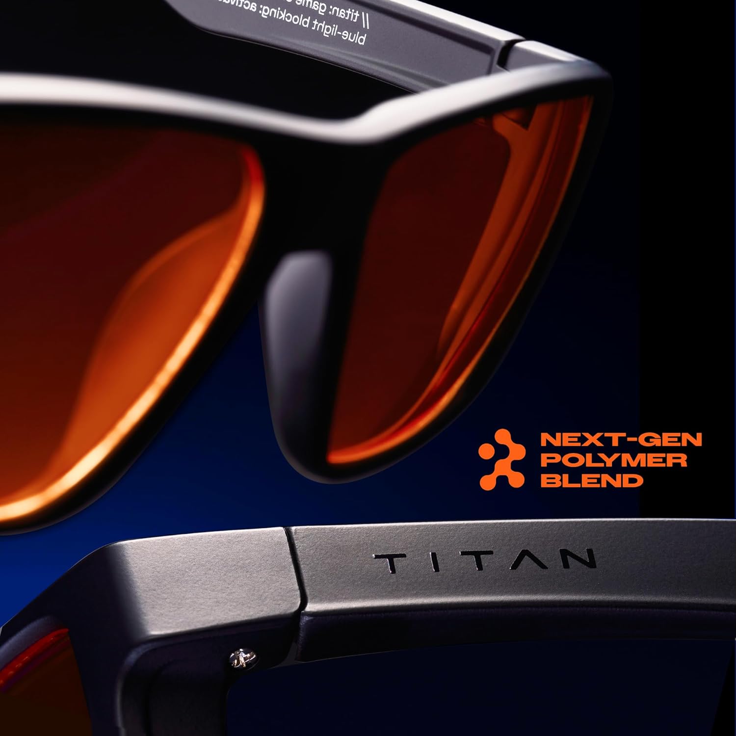 Titan Gaming Glasses, Blue Light Blocking, Night Driving Glasses for Men, Computer Protection Christmas Gift for Gamers - Image 2