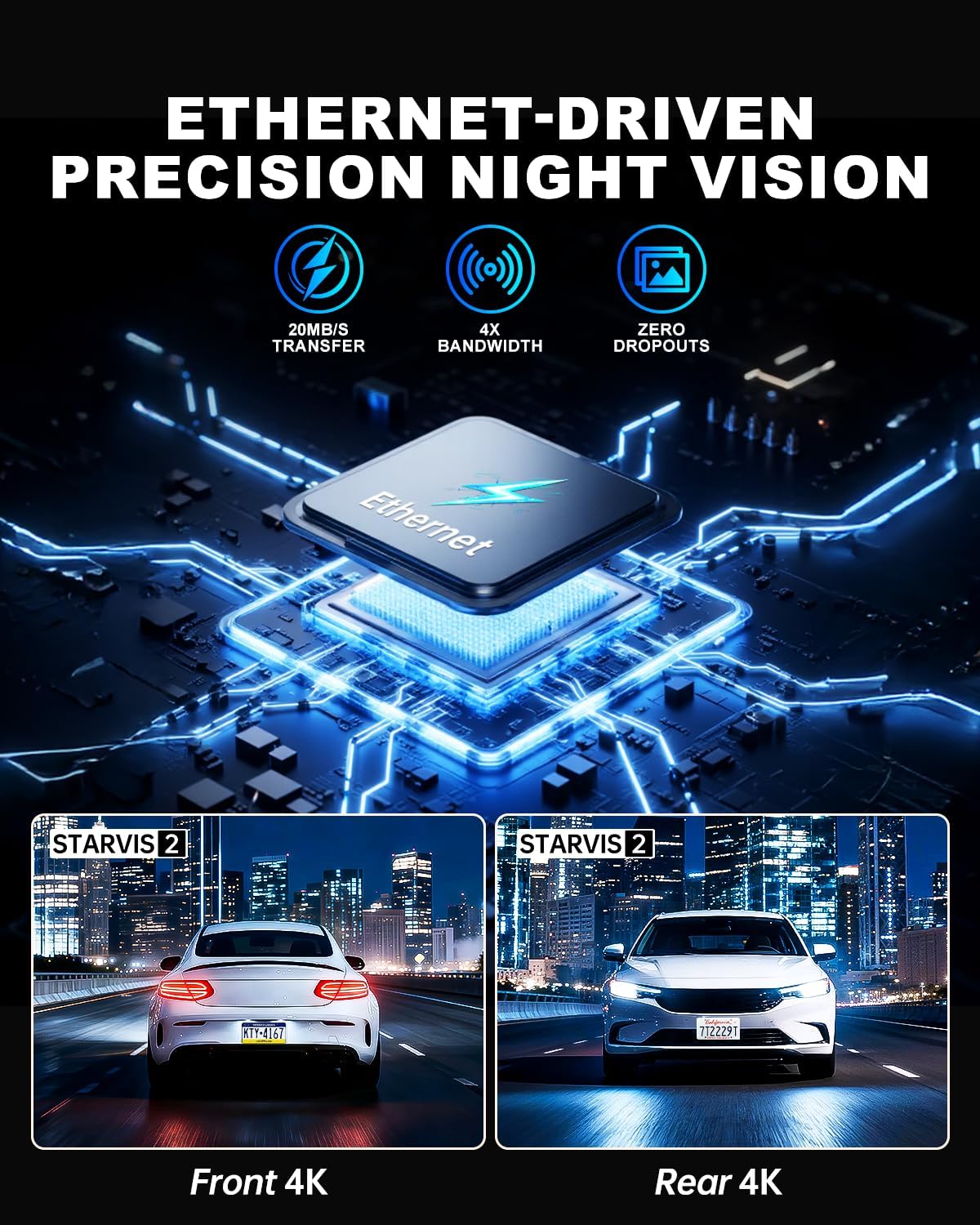 JOMISE A80 Pro Rear Camera mounted on rear windshield