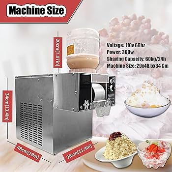 Amazon.co.jp: スノーアイスクリームマシンスノーアイスシェーバー