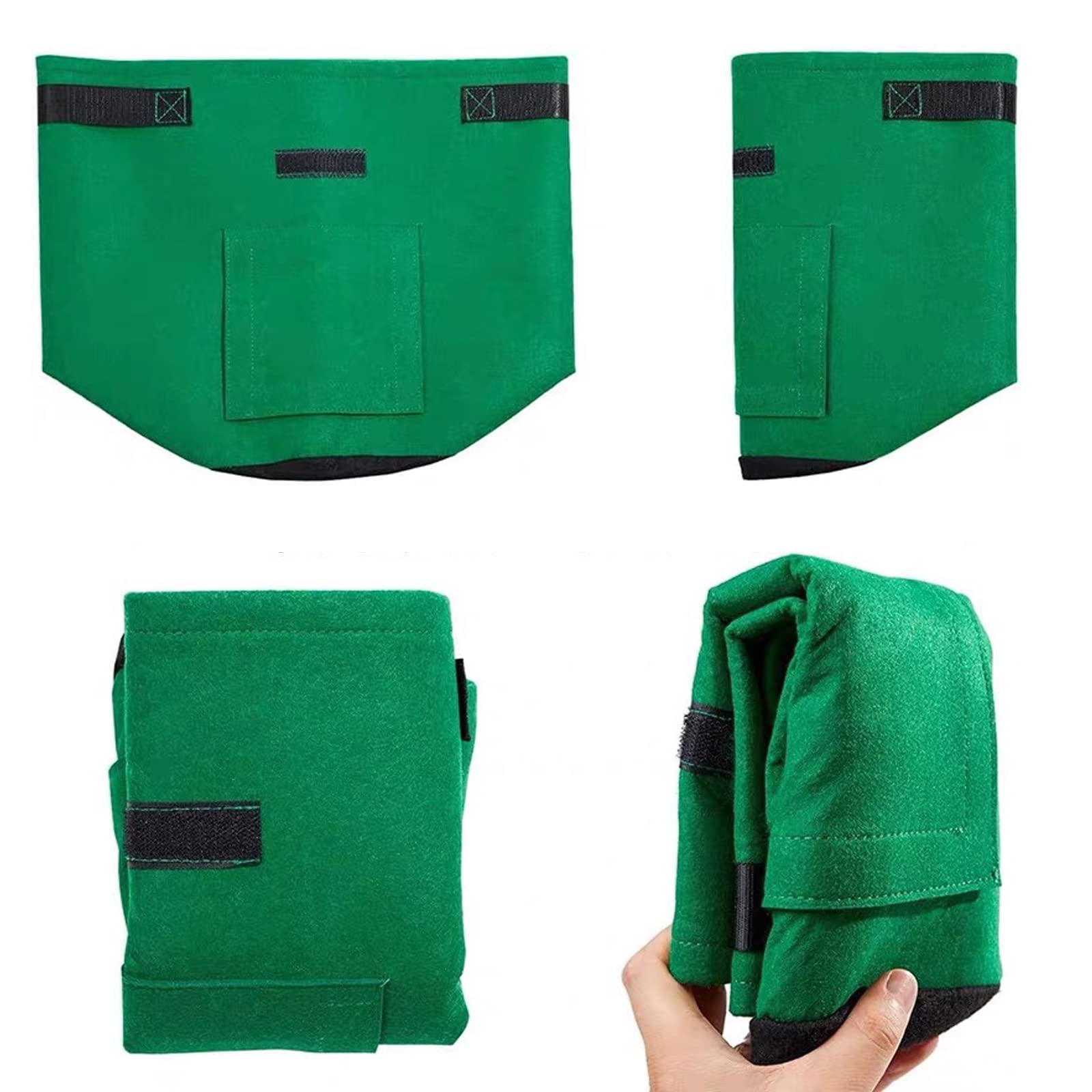 Bolsa de Cultivo de Plantas, 3 PCS Saco de Patatas Contenedor De Cultivo De Tomate con Asas, con Ventana de visión, Bolsa De Siembra De Plantas para Fresa, Flor, Frutas, 25 * 30cm