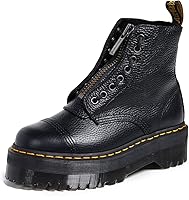 Vista 1 de Dr. Martens Botas de plataforma de piel Sinclair de 8 ojales para mujer