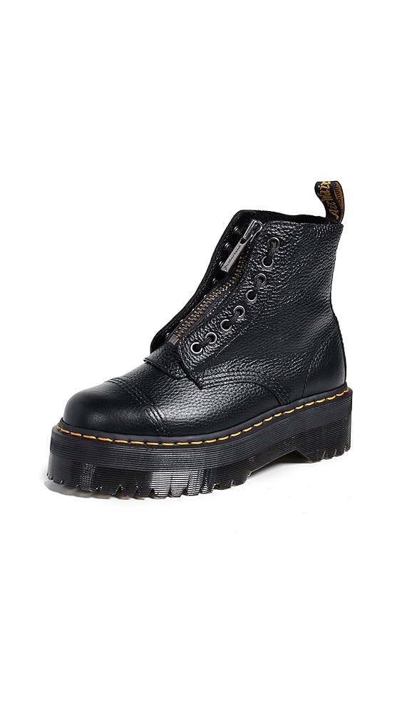 靴 Dr.Martens SINCLAIR Dr. Martens Women's Sinclair 8 Eye Leather Platform Boot