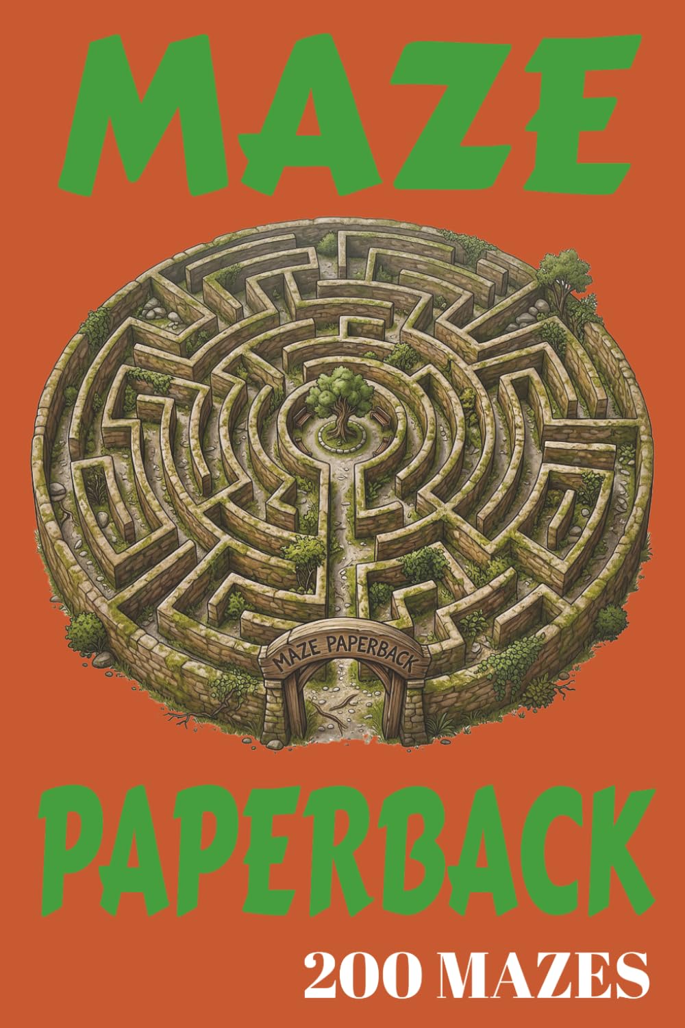 Maze Paperback: 200 mazes in various shapes and levels of difficulty.