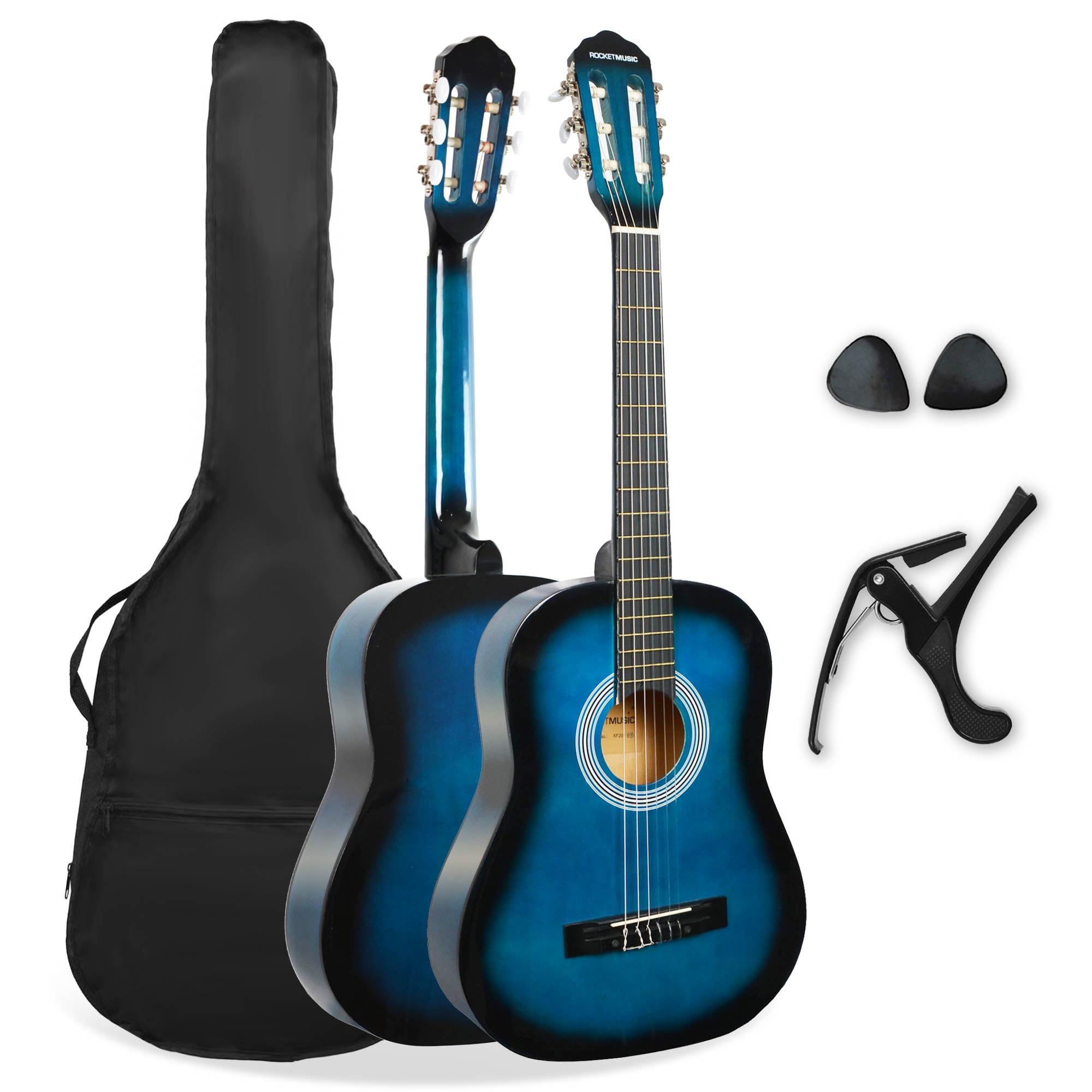 Rocket 3/4 Classical Guitar Pack - Blueburst