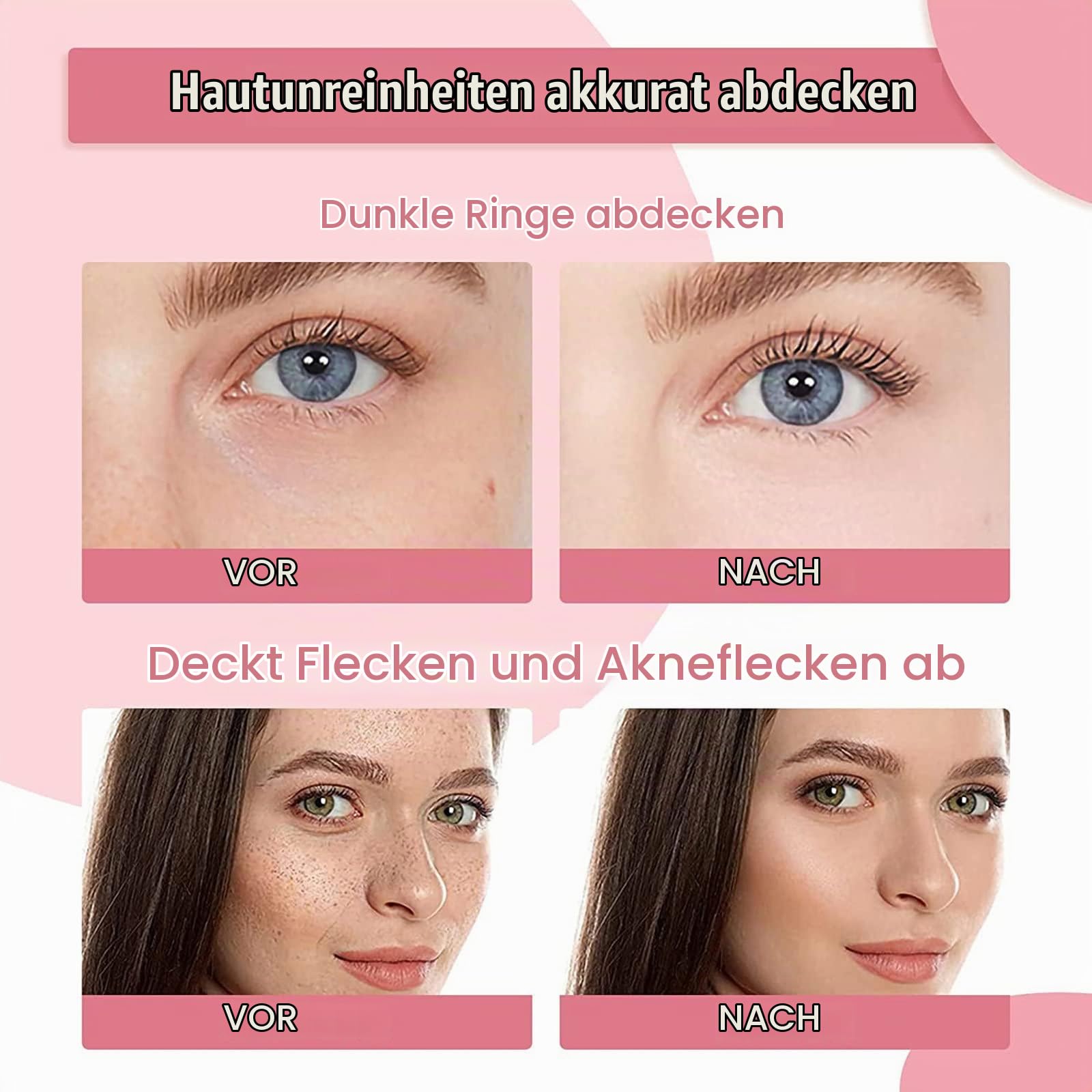 Professionelle farbkorrigierende Concealer-Creme, 12 Farben, Concealer-Foundation-Palette, langanhaltendes Make-up und Korrektor für dunkle Augenringe, Akne und Hautunreinheiten, reduziert Rötungen