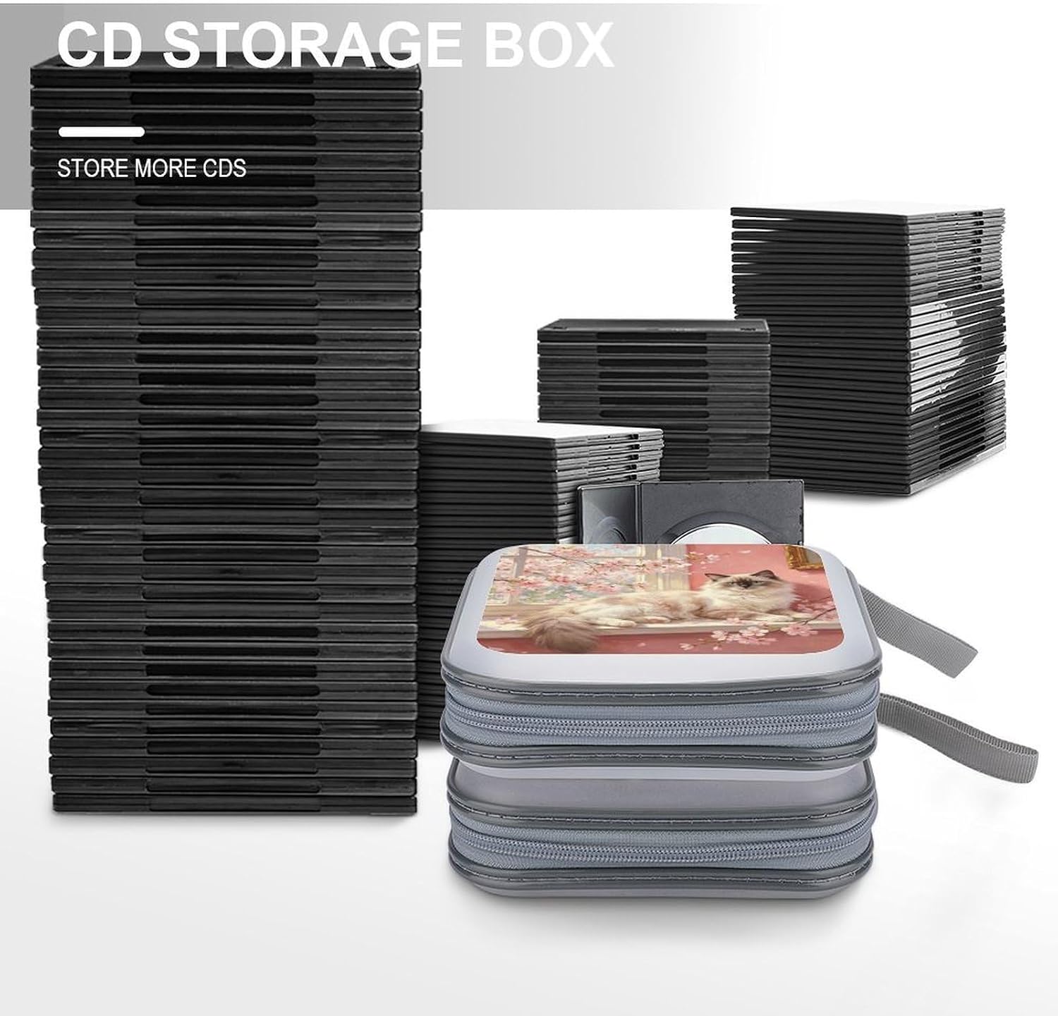 Cute Animal Artwork CD Case CD Storage Box DVD Sleeves