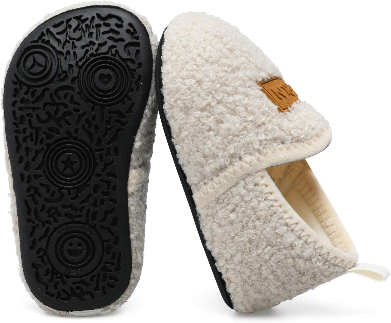 L-RUN Toddler Boys Girls House Slippers Indoor Home Shoes Warm Slipper Socks for Kids Baby Soft Winter Warm Walking Shoes - Image 4