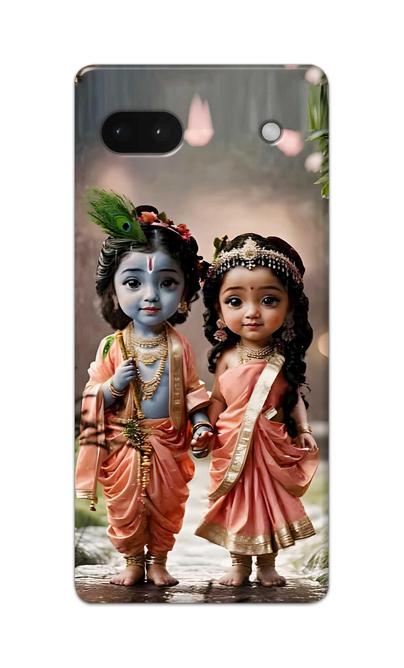 Printed Hard Back Cover for Google Pixel 6A Back Cover (Radha Krishna Love -J2) -190724(EP)