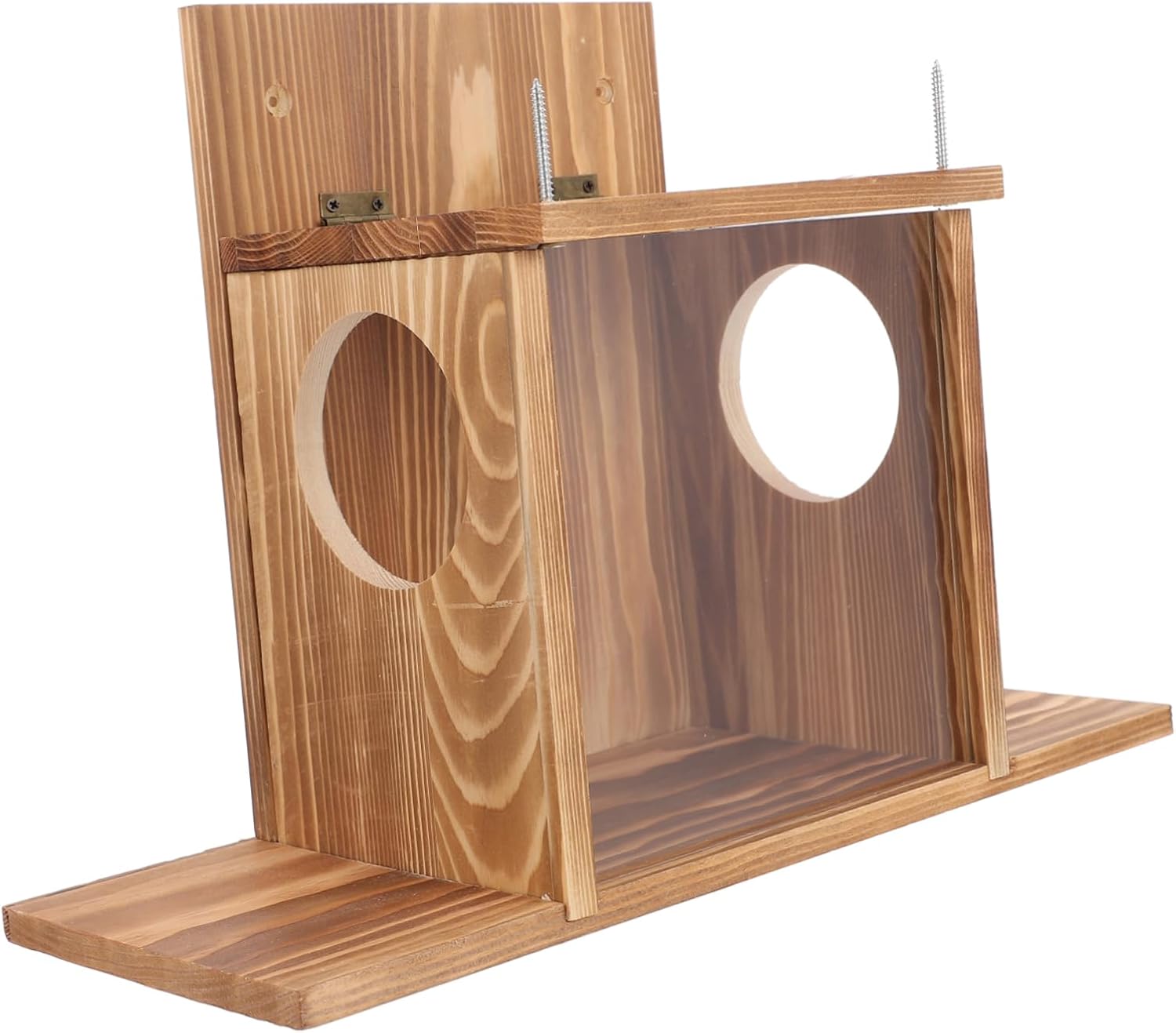 Outdoor Squirrel Feeder and Reusable Hamster Feeding Box Attractive Design for Gardens Squirrel Food Container for Backyard Use
