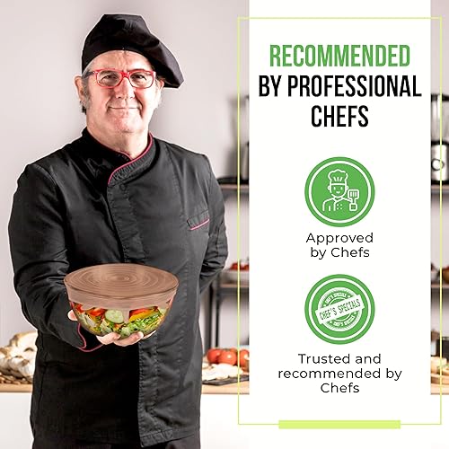 Miniatura 7 de Tapas elásticas de silicona reutilizables para almacenamiento de alimentos en el refrigerador, fundas elásticas resistentes al calor, vasos, latas,