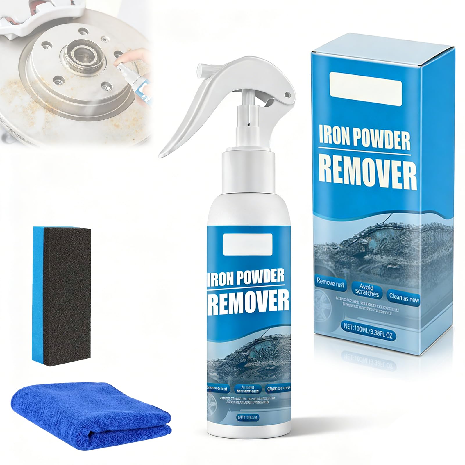 Multi-Functional Quick-Acting Rust Removal Spray, 2026 New Iron Power Remover Spray, Portable Rust Remover Sprays for Metal, Fast-Acting Formula, Bikes, Tools, Cars Surfaces (30mi*2pcs) — view 11