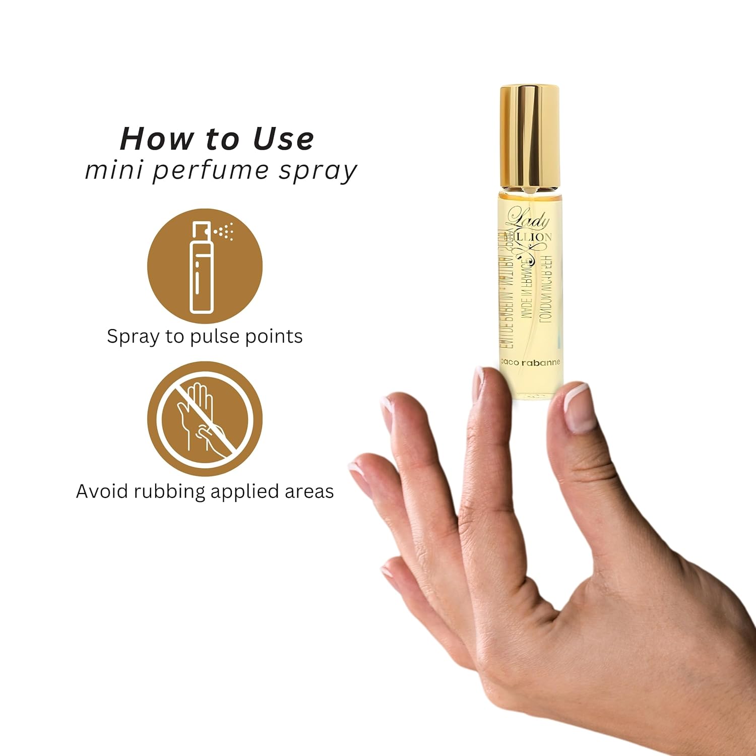 Paco Rabanne Lady Million EDP Perfume Spray for Women, 0.51 Fl Oz