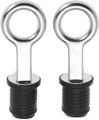 Miniatura 7 de Tapón de goma con mango a presión, tapón de drenaje de barco, con mango de latón/acero inoxidable, accesorios para barcos