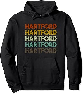 Vintage Hartford Connecticut Hoodie Pullover Hoodie