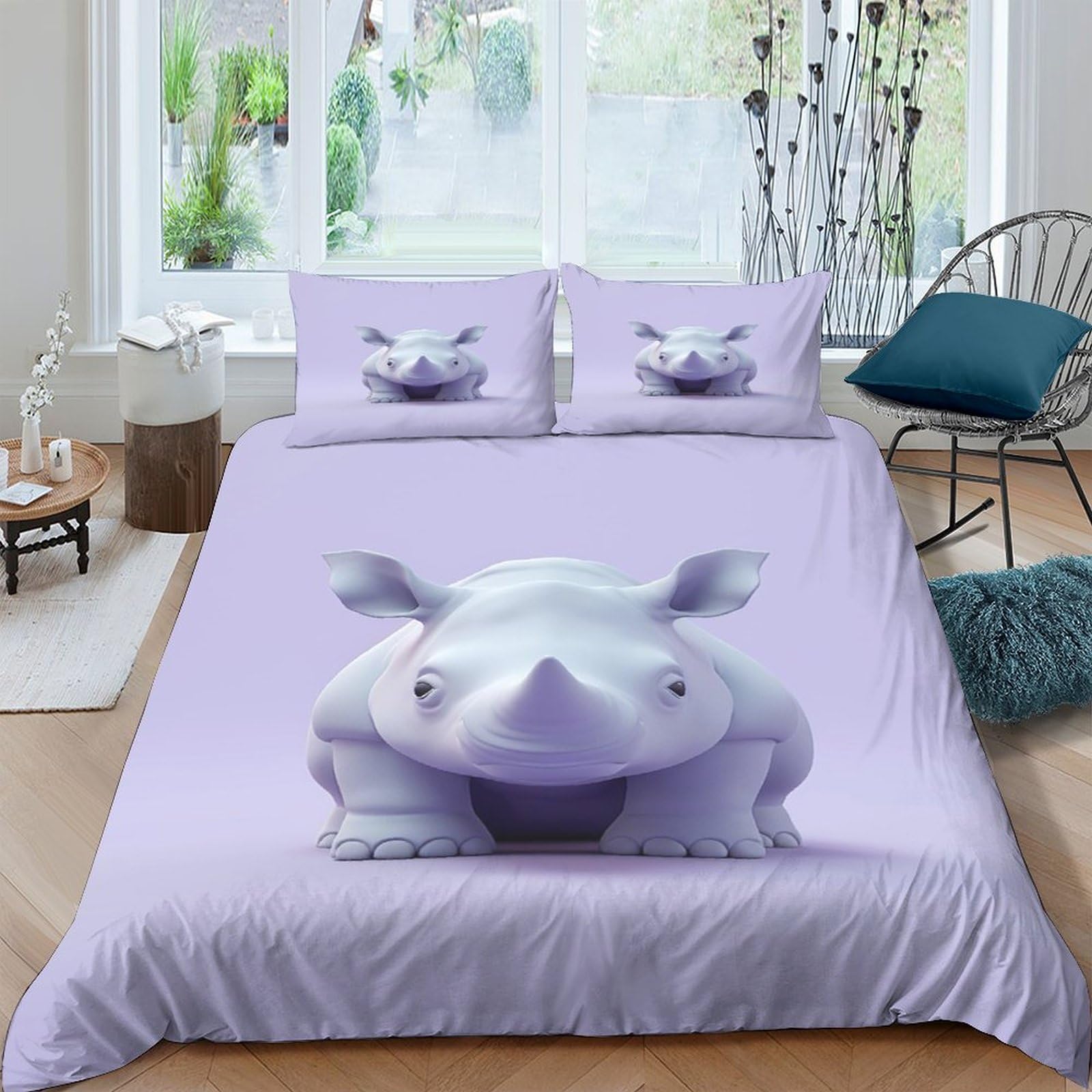 Housse de couette 220 x 240 cm facile d'entretien contre les plis