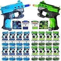 Vista 1 de Accesorios Wishery para suministros de fiesta Nerf, favores - 16 conjuntos. Paquete al por mayor para cumpleaños de Nerf, Guerra de 2 equipos