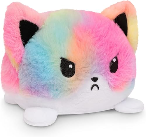 Miniatura 5 de TeeTurtle - El peluche original de zorro reversible - Naranja - Bonitos animales de peluche sensoriales que muestran tu estado de ánimo Blanco +