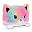 TeeTurtle - The Original Reversible Fox Plushie - Rainbow Tie-Dye - Cute Sensory Fidget Stuffed Animals That Show Your Mood
