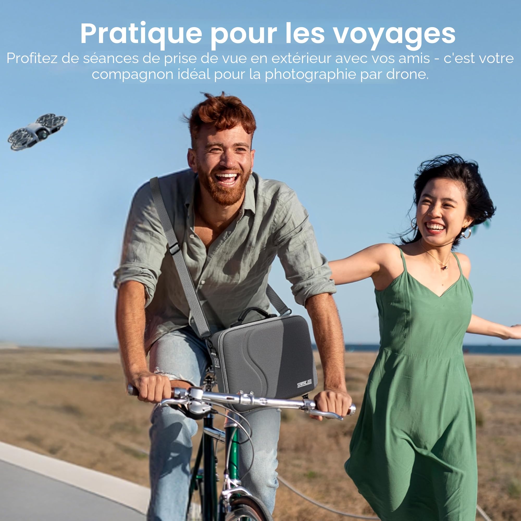 STARTRC Housse de Protection Rigide pour DJI Neo 2 Fly More Combo - Étui Multifonction Drone