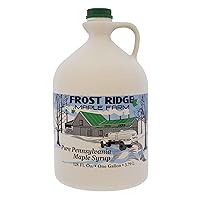 Vista 7 de Frost Ridge Maple Farm, Jarabe de arce orgánico, grado A, cuarto de galón (32 onzas líquidas), rico en ámbar medio