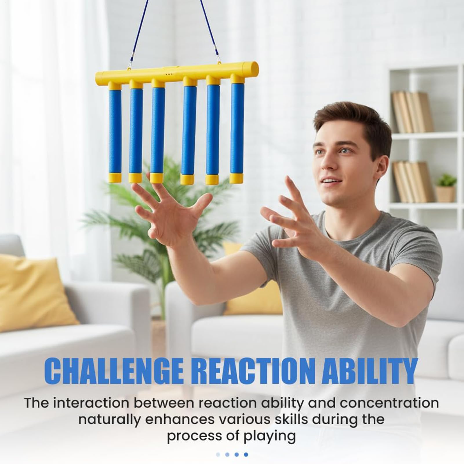 Jeu De Bâtons À Lâcher Réflexe,Activités Interactives d'Entraînement Sensoriel - Défi Pour Jeu De Réflexes Bâtons Tombants | Pour La Les Athlètes Les Les Adultes La Maison L'Extérieur L'Exerci