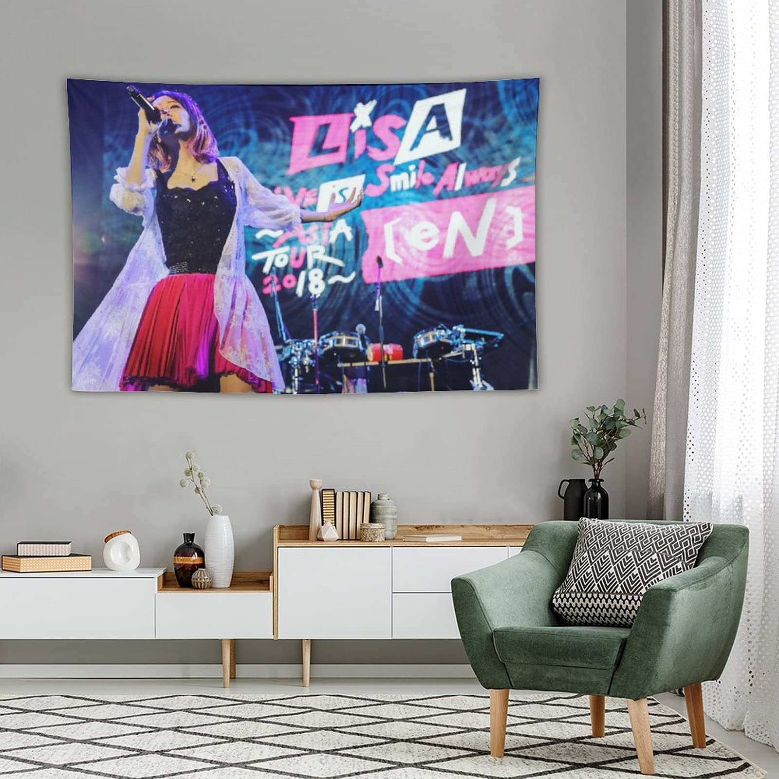 Amazon.co.jp: LiSA タペストリー 人気アイドル壁掛け ポスター