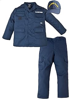 Trooper Clothing Coast Guard 3 Piece Trooper Set w/10 Pockets, Extra Small, Navy Blue, X-Small