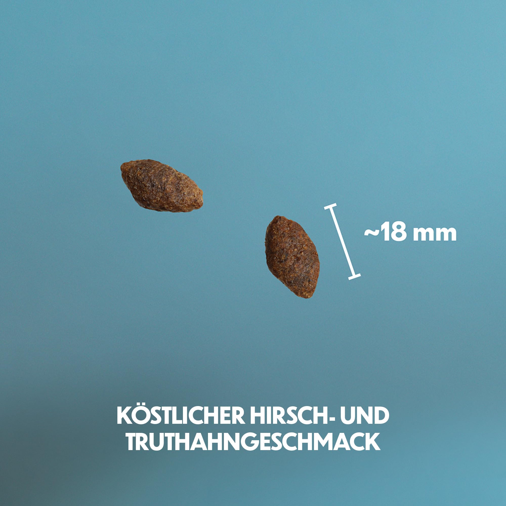 Trockenfutter mit Hirsch & Truthahn für empfindliche Hunde, 10kg | Mit Hirsch, getreidefrei, speziell für empfindliche Hunde, ohne künstliche Aromen oder Farbstoffe, nordische Beeren & Kräuter