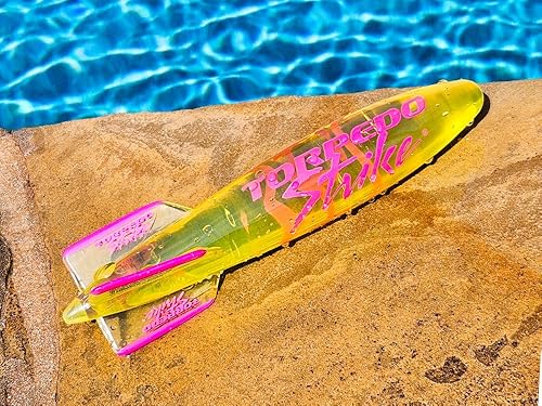 Miniatura 2 de SpinFin - Cohete torpedo de piscina grande de 10.25 pulgadas, gira y se desliza hasta 30 pies como fútbol submarino para juegos de pases bajo el