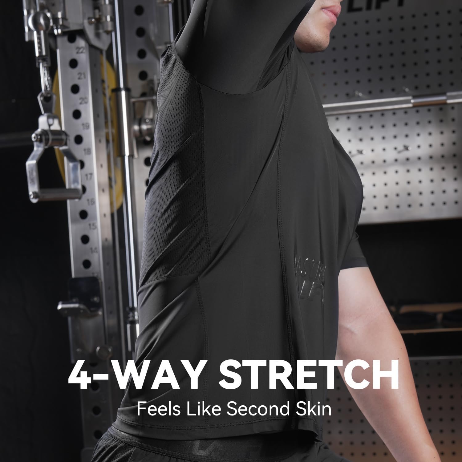 Gym Shirts Men,Professional Quick Dry Workout Shirts Men,Suitable for Bodybuilding ... - Image 4