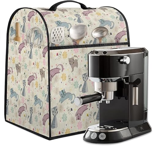 Miniatura 5 de Funda para batidora de pollo retro con forma de gato compatible con 6-8 cuartos de galón divertida Kawaii Kitchen Aid Mixer a prueba de polvo con