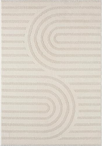 Miniatura 3 de LUXE WEAVERS Alfombra geométrica moderna color crema 6x9