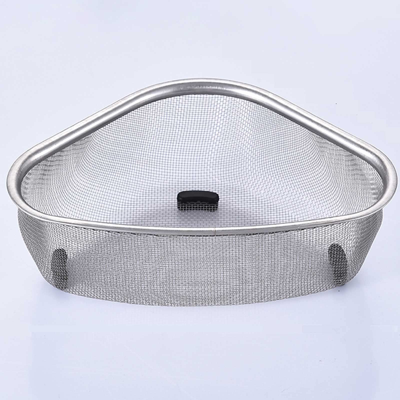 Cesta filtrante para fregadero, Escurridor de filtro colgante, cesta drenaje triangular acero inoxidable for fregadero cocina, colador alimentos