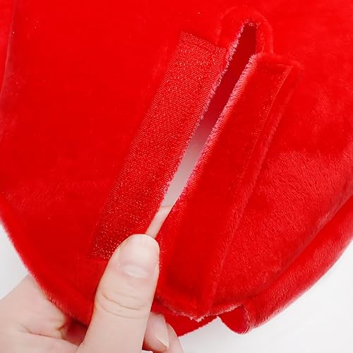 Miniatura 6 de Warmtree Divertido sombrero de cereza, lindo sombrero de felpa, sombrero de fiesta de cerezo, sombrero de vestir para disfraz de Halloween, fiesta