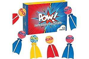 Superhero Candy Lollipops with Capes: A Sweet Treat for Marvel Fans