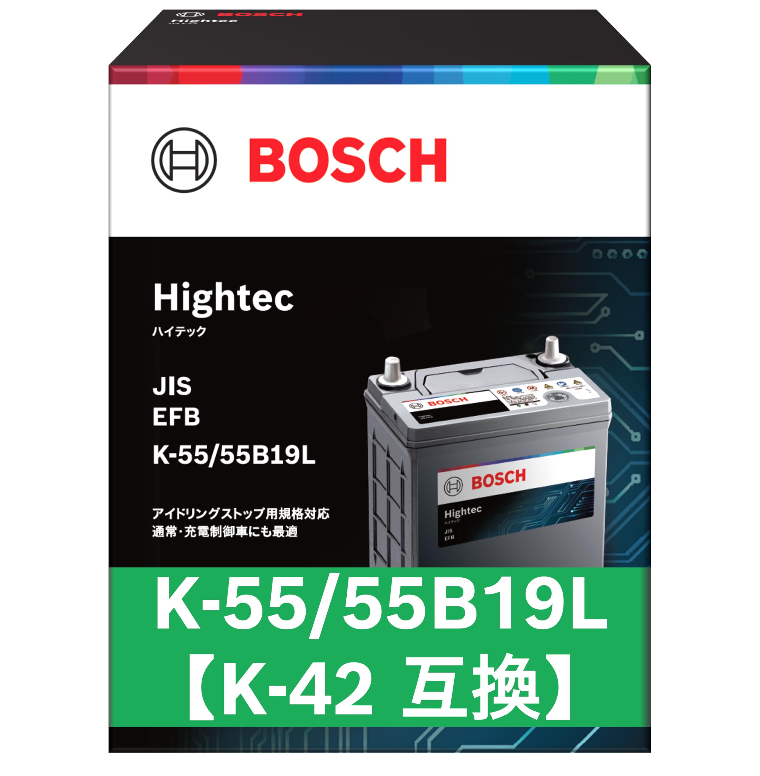 Amazon.co.jp: BOSCH (ボッシュ) 国産車バッテリー HT-K-55/55B19L