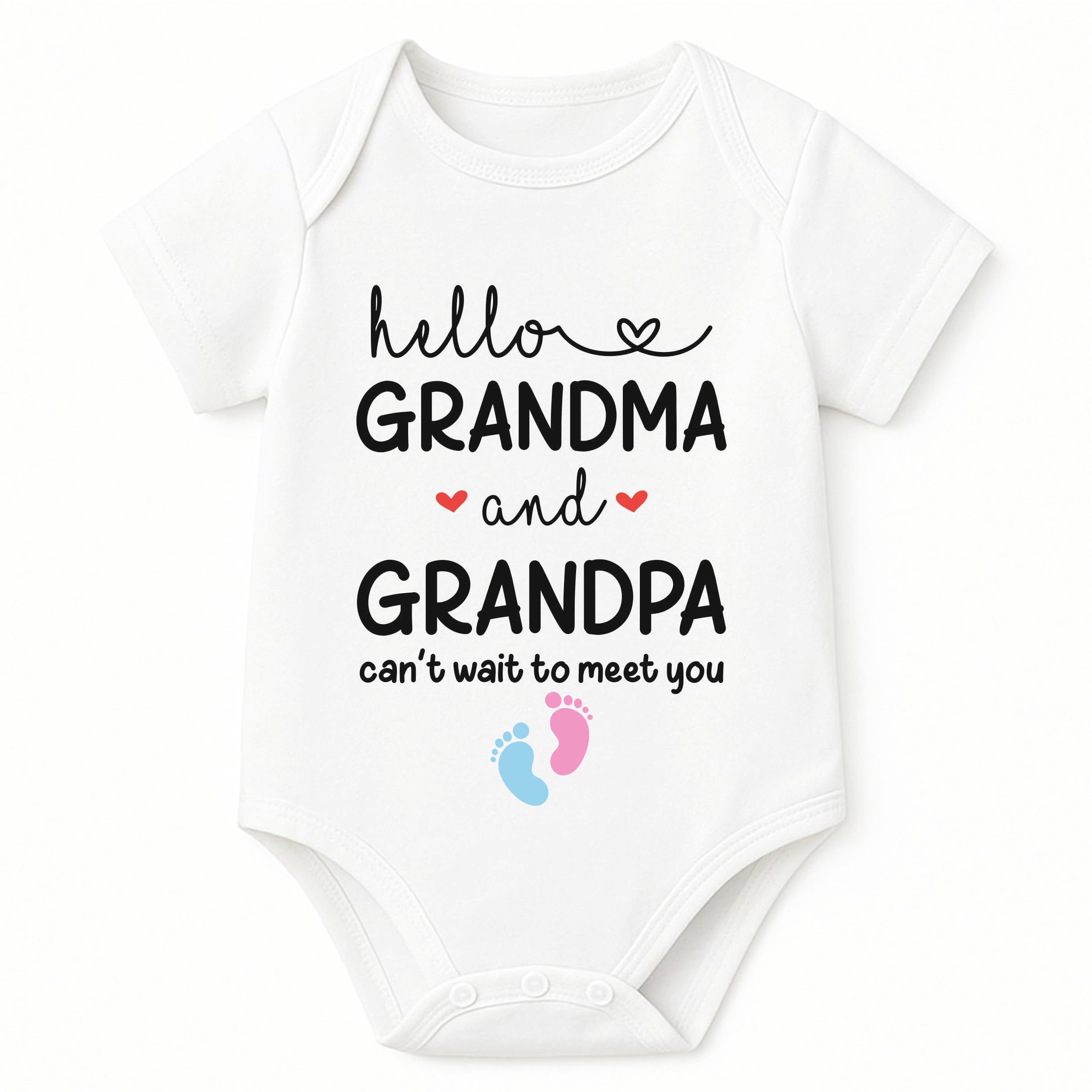 Lillypupp Pregnancy Announcement Gift for Grandparents to be | Baby Coming Soon Bodysuit | Reveal idea for Grandma, Grandpa, Dad, Husband, Aunt, Uncle or Family