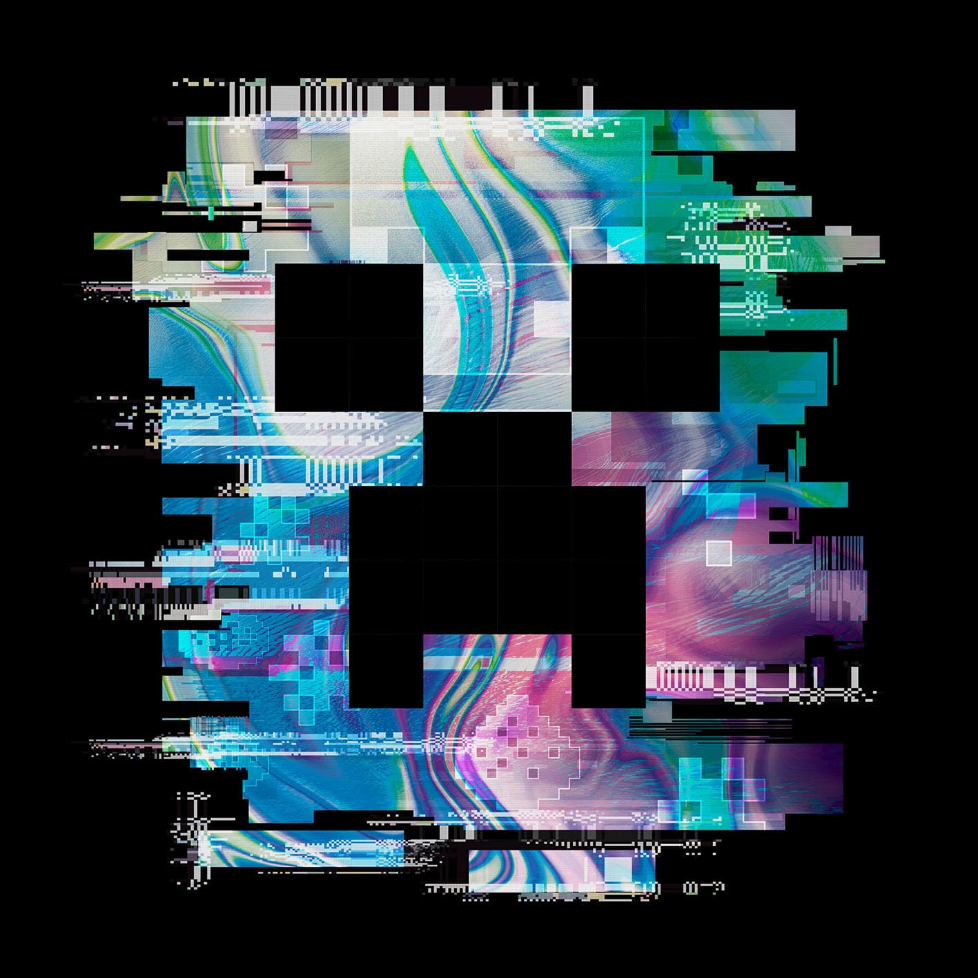 Pyramid International Minecraft (Glitch) 30x30 Canvas Art for Minecraft Fans - Unique, Distinctive Design with Glitch Theme, A Stylish Addition to Any Wall