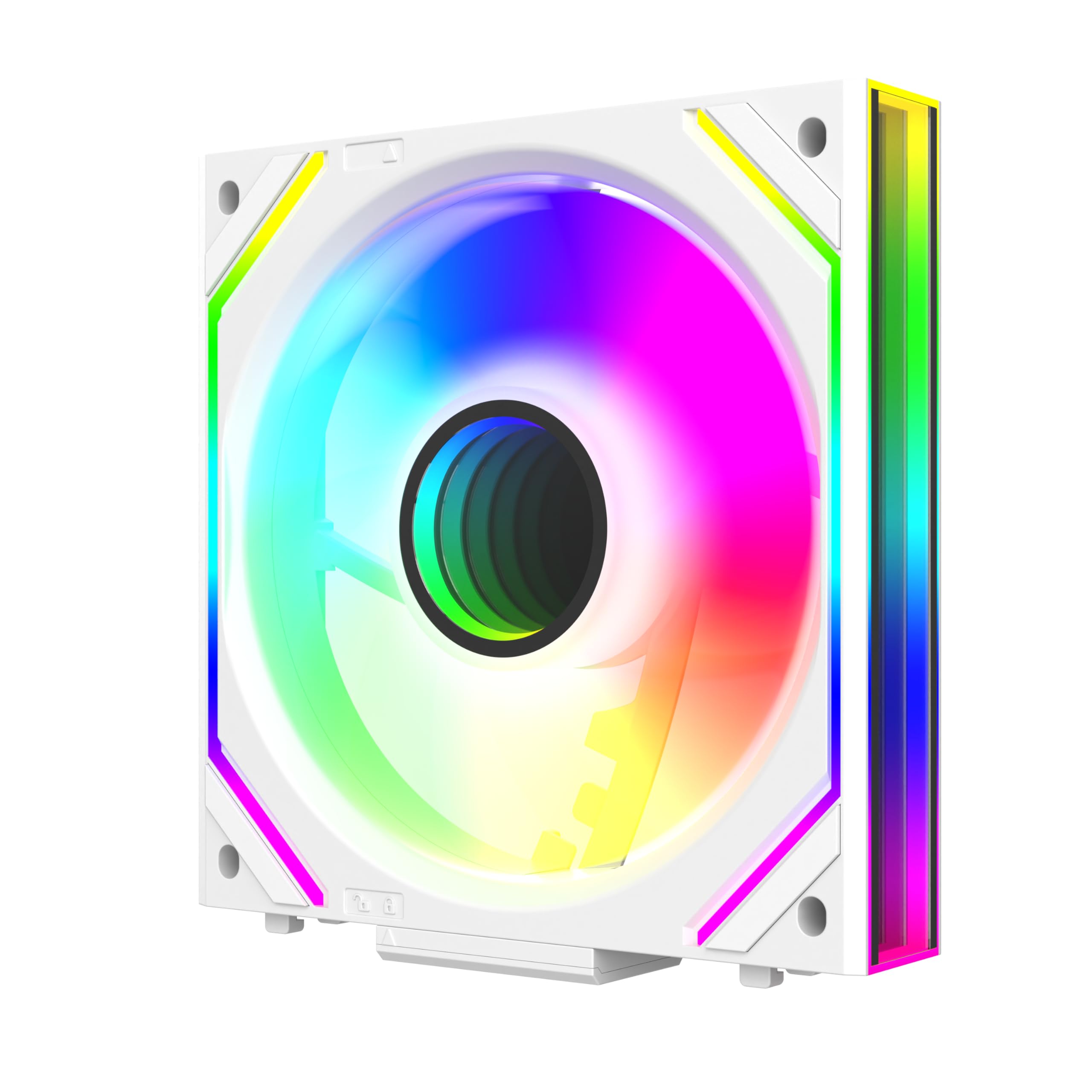 ICOLER UNI Fan JM-V2 120 Infinity Mirror Module Daisy-Chain ARGB Fan, Single Package, Compatible with Desktop, 120mm, 68 CFM, 25 dB, 3-Pin, 12V DC, Silicon, 2000 RPM