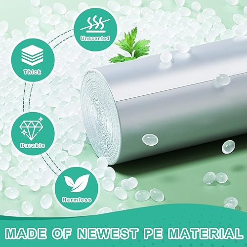 Miniatura 5 de Juego de bolsas de basura de 13 galones y 4 galones, 160 unidades, bolsas de basura altas sin perfume para cocina, 49.2 litros y bolsas de basura