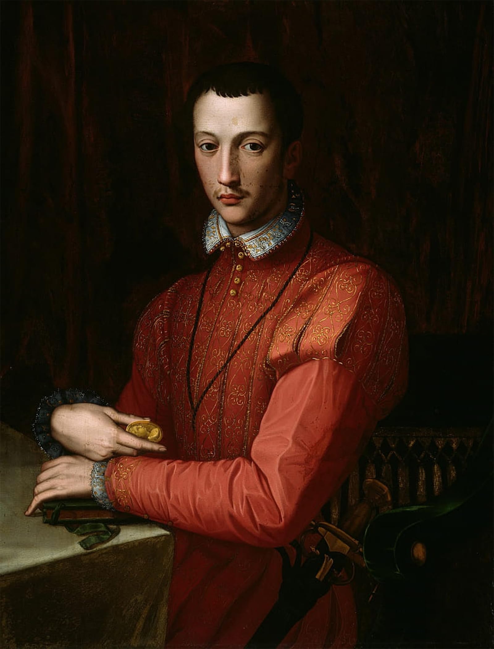 ARTXLXXBN Famous Painting Art Wall Decor Abstract Art Picture Francesco De Medici by Alessandro Allori Animal Pictures for Home Decor 60x90cm