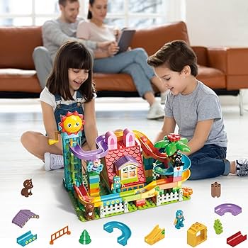 Amazon.com: Ysityum Marble Run Building Blocks Toy - 2 in 1